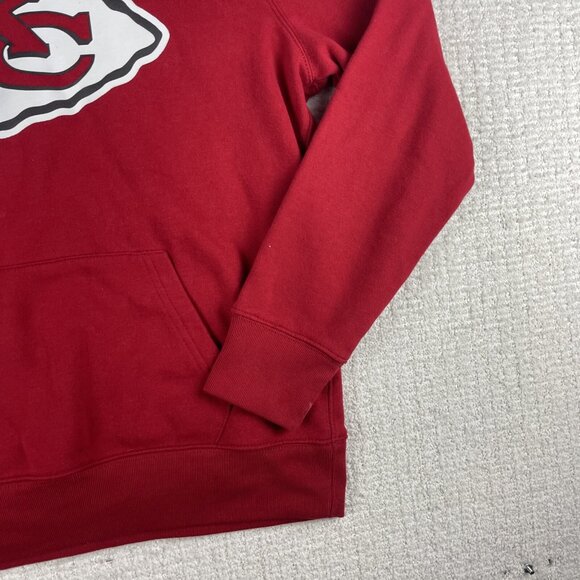 KANSAS CITY CHIEFS Hoodie Sweatshirt Men's Medium NFL Football Pullover Red - Picture 5 of 14